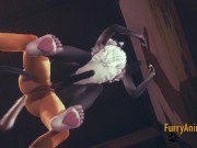 Furry Yaoi - POV Yiff Fox blowjob and Fuck Cat