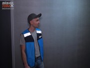 Amazon driver fucked with  HUGE DILDO