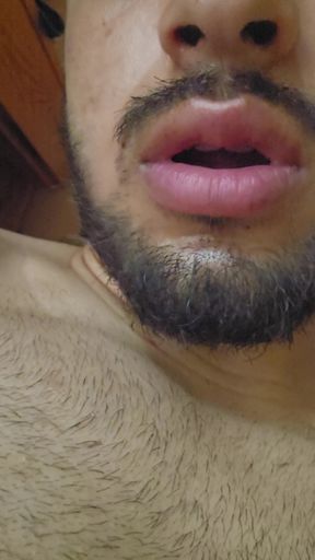 Masturbing my hot Algerian cock