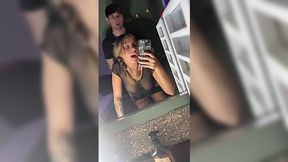 He inserted his horny cock into my pussy while I was brushing my teeth.