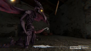 RIDLEY THE SPACE RAPTOR TRIES TO DRINK HIS OWN THICK SPUNK [DRAGON]