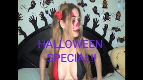 Halloween Special, I swallow a long black dildo, and more...!!