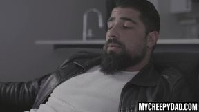 MyCreepyDad.com - Cute twink son sucks off stepdad's hangover for morning fun