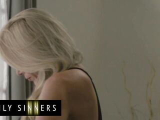 FAMILY SINNERS - Blond mother I'd like to fuck Finds Relief In Her Stepson’s Shlong As That babe Rides Him Hard And Groans With Excitement
