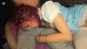 Dorothy Follows the Yellow Brick Road to a Hard Delicious Cock, It Gets Messy with Sloppy Sucking &amp; Throat Fucking