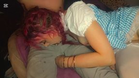 Dorothy Follows the Yellow Brick Road to a Hard Delicious Cock, It Gets Messy with Sloppy Sucking &amp; Throat Fucking