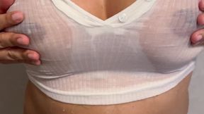 Wet Shirt and fingering