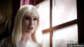 Tgirl stepdaughter Jenna Gargles analed