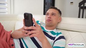 Masturbating W My Stepmom Kaci in Her Bed &amp; She Caught Me
