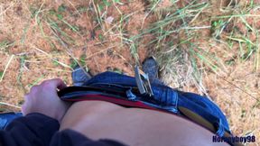 Twink Wixt on an Autumn Day in the Forest and Squirt Horny