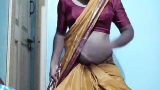 Demo dressed in indian saree and disrobing, boning my GIRLFRIEND tart