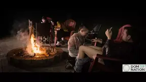 Campfire blowjob with smores and harp music