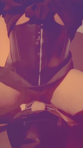 Hot trans girl takes a dildo to her wet pussy