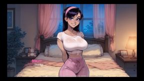 My New Girlfriend Taboo Hentai Game Ep.15 Sexting My GF While Stepsis Twerk on My Hard Cock!