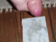 Young guy come hard by handjob