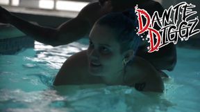 Latina BBC Freak Jenny Picante Goes to a Pool Party and Ends up Getting Double Teamed by 2 BBC