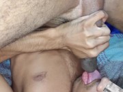 Quería probar mi semen y me vine en mi boca