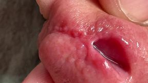 Fingers in the Penis. Hole in Penis Penetration.