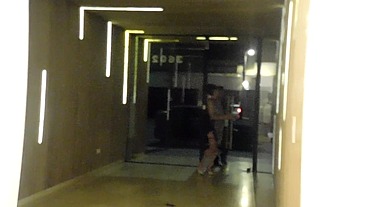 I FIND THE NEIGHBOR IN THE LIFT HE SUCKS HIM UP TO THE FOURTH FLOOR AND AWARD I FILL MY MILK ASS IN THE BALCONY