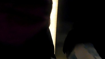 I FIND THE NEIGHBOR IN THE LIFT HE SUCKS HIM UP TO THE FOURTH FLOOR AND AWARD I FILL MY MILK ASS IN THE BALCONY