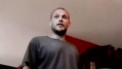Muscular studs take turns pounding Taz's raw ass in solo vintage play
