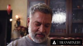 DILF Creampies Trans & Swallow His Cum