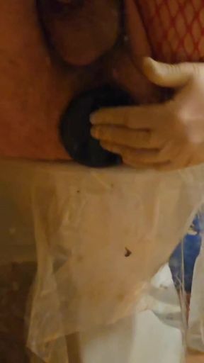 Anal plug gloves