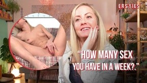 Ersties - Blonde Babe Sicilia Strokes Her Shaved Pussy