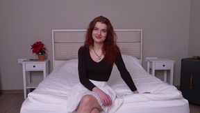 first porn video of a red-haired girl. first sex on camera. new girl !