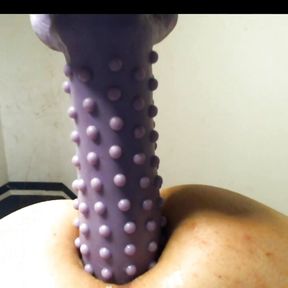 10 inch Hedgehog Dildo in my Ass