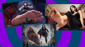 Giantess POV Feet Domination Dark Lady Goth Women Crush You Under Their Massive Soles [MIX COMPILATION]