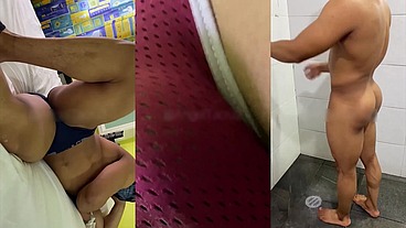 Mi coach del gym se deja hacer sesión de fotos desnudo a cambio de dinero