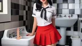 YOUNG 3D HENTAI WHORE ENJOYS HER NEW DILDO