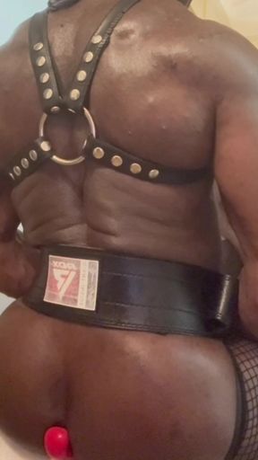 Video Chat Fishnet Black Muscle Butt Sex Toying