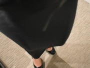 Bound in Leather Straightjacket and Hobble Dress