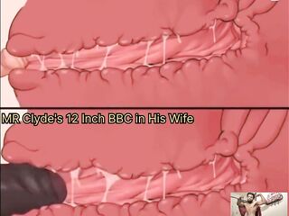 Mr Clyde's 12 Inch BBC Vs Cuckold Husbands Knob