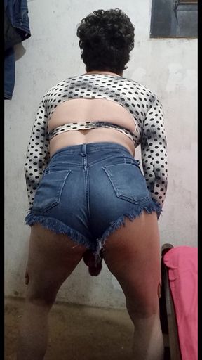 Rolling in short jeans