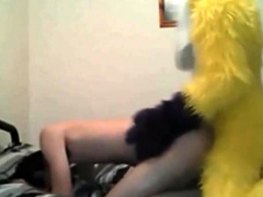 Skinny Twink Fucked By Mascot