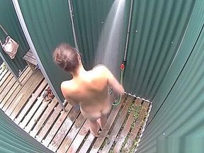 Nice Brunette Girl with Firmly Tits Showering