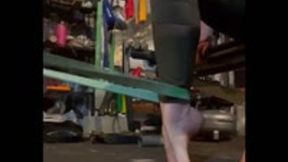 Working Out While Barefoot and Showing Off My Deliciously Nasty Soles