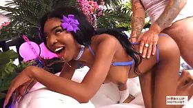 Dark haired munro blaxxx enjoys to get fucked by Bryan Gozzling