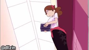 She invited her friend to the bathroom