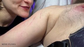 Biting Mistress get her Teeth into her Slave