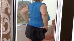 BBW milf`s naked exercises