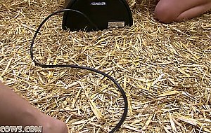 Hucows, ariel milked on the sybian