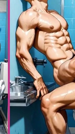 POV: You're Fucking Your Friend's Hot Ass with Lust in the Gym Bathroom.