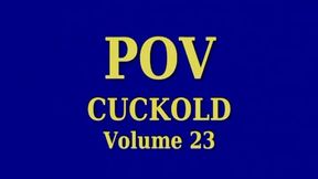 Blonde Hot wife in hot pov sex and pov blowjob action as she sucks and fucks you and strapon fucking and sucking after she locks you in chastity and makes you eat her creampies and watch her fuck her lover and eat another creampie