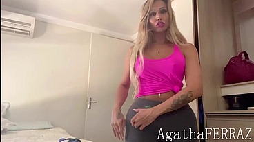 CHEGUEI DA ACADEMIA LOUCA DE TESÃO E SÓ ME ACALMEI QUANDO GOZEI
