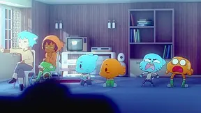 Gumballs Friends Spark Hot Lesbian Romance on the Couch – steamy wild