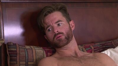 Gay dude jizzed on boyfriend's tummy after barebacking him deeply